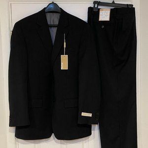 NWT Michael Kors Black Pinstripe Suit, Size 38 Jacket, 31 Pant
